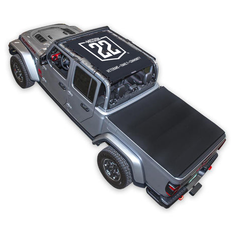 Mission 22 x SPIDERWEBSHADE Jeep Gladiator JT Shade Top (2019-2026)