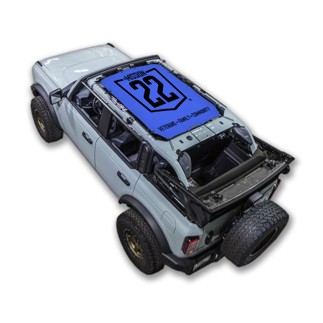 Mission 22 x SPIDERWEBSHADE  Ford Bronco Shade Top (2021-2026)
