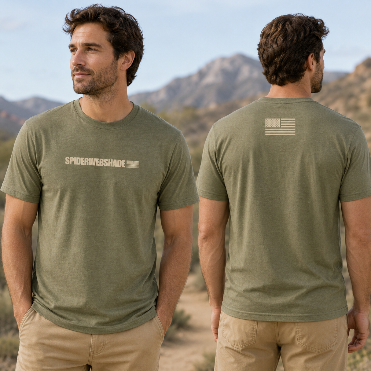 SPIDERWEBSHADE Buy American T-Shirt