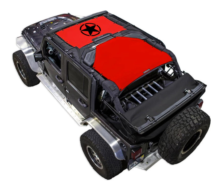 Solid / 2-Piece (Front and Rear) / Red