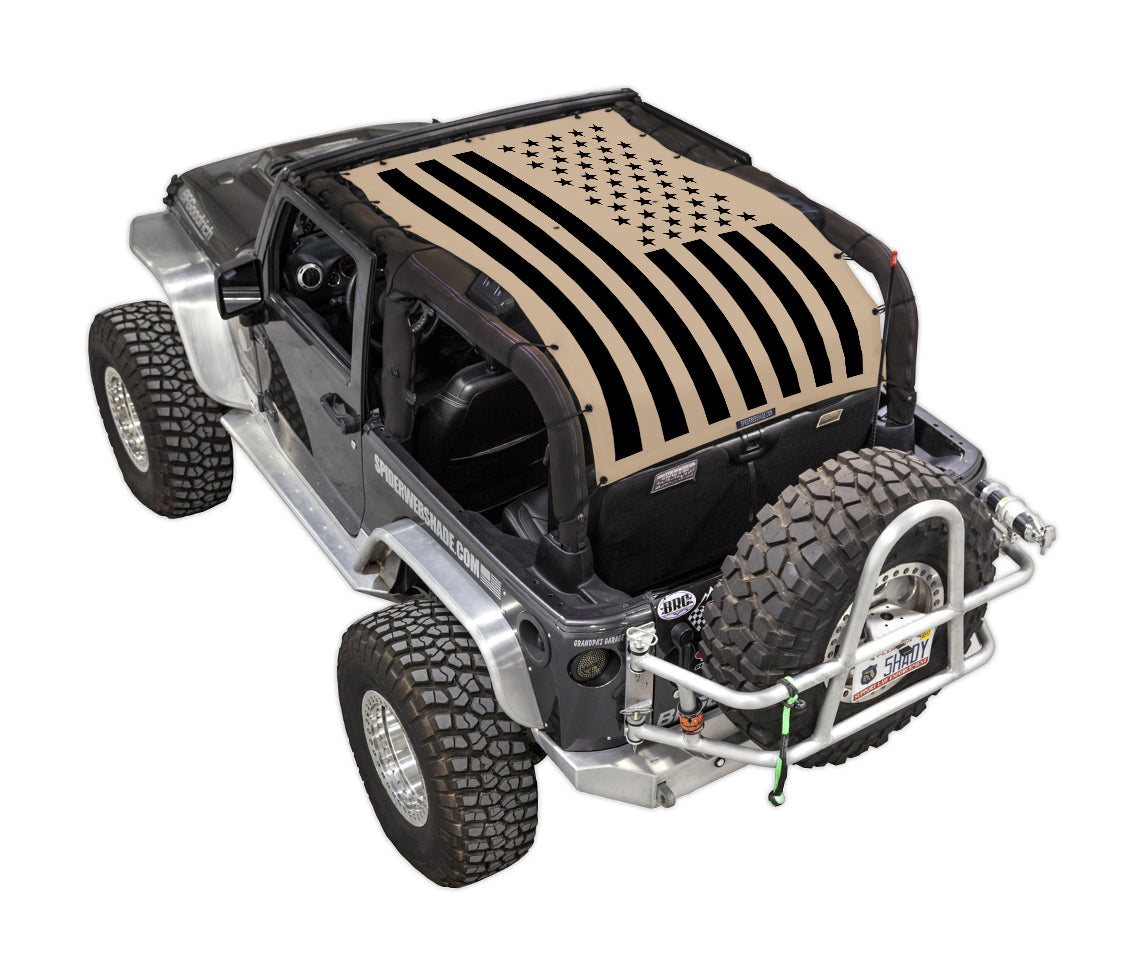 Solid Tactical Flag_Full-Shade (Extra Long)_Tan