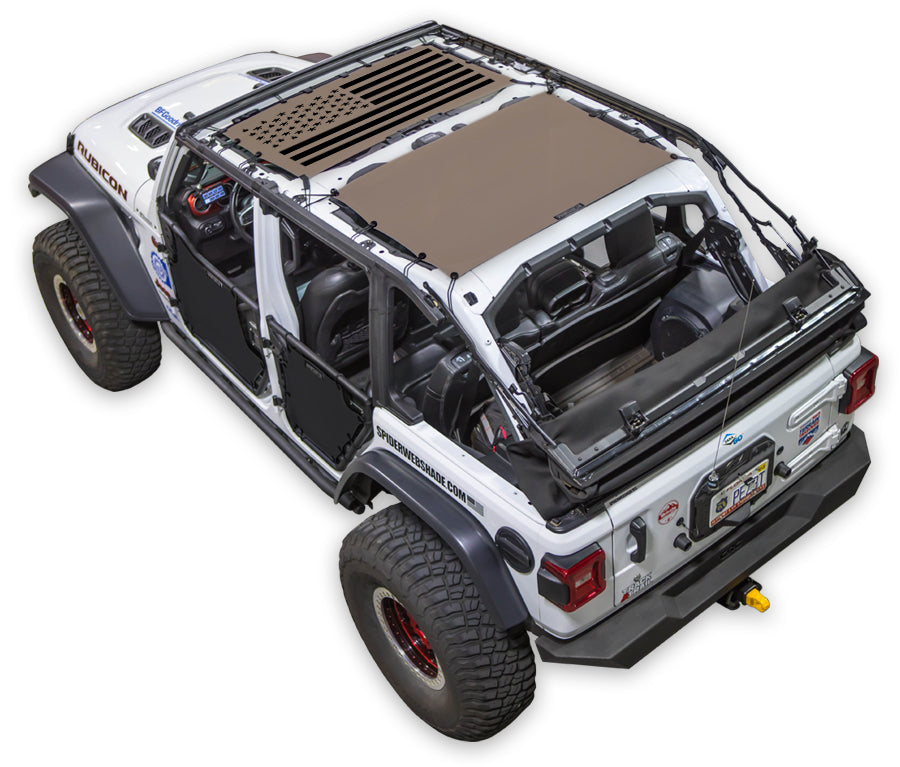 Solid Tactical Flag_2-Piece (Front and Rear)_Tan