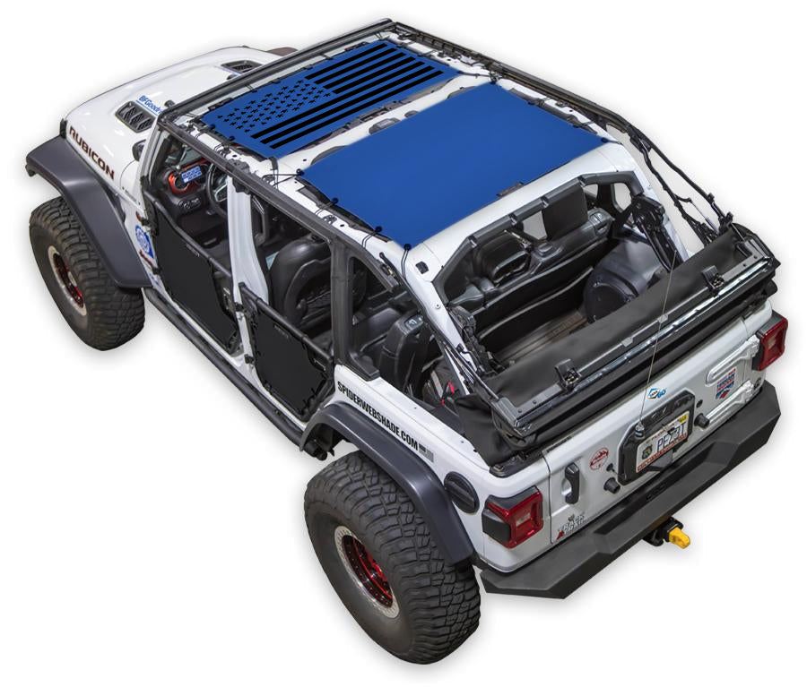 Solid Tactical Flag_2-Piece (Front and Rear)_Blue