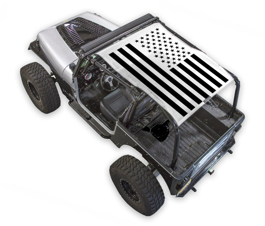 Solid Tactical Flag_Full-Shade (Front-to-Rear)_White