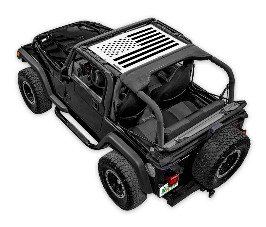 Solid Tactical Flag_Half-Shade (Front Only)_White