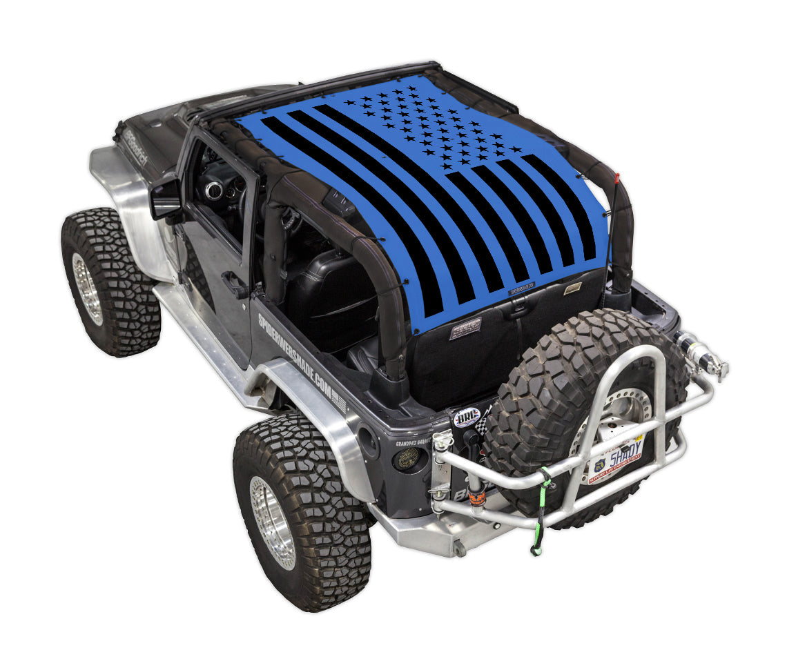 Solid Tactical Flag_Full-Shade (Extra Long)_Blue