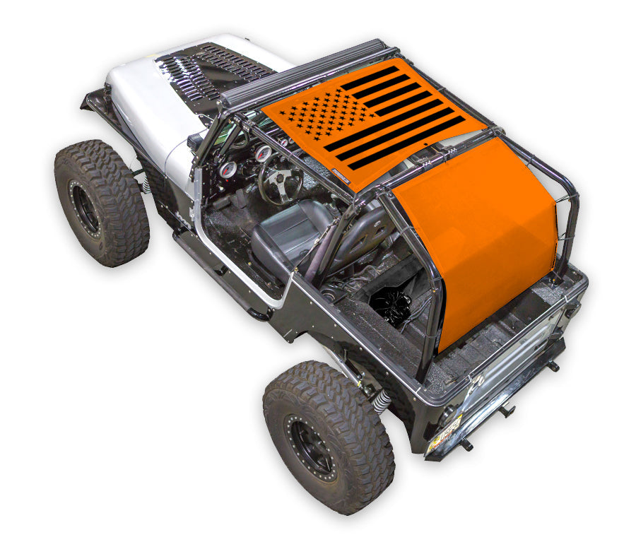 Solid Tactical Flag_2-Piece (Front and Rear)_Orange