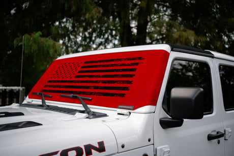 Jeep Wrangler and Jeep Gladiator Stock Printed Solar Shield (2007-2026)