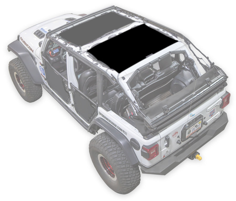 Jeep Wrangler JLU 4-Door (2018-2026) SPIDERWEBSHADE Solid Color