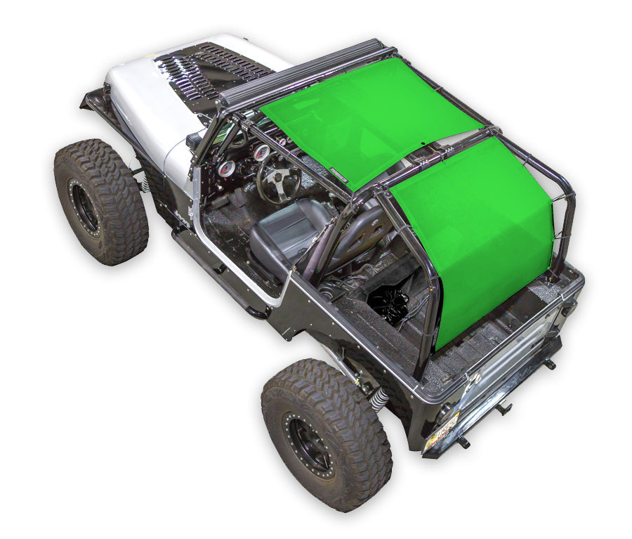 No Design_2-Piece (Front and Rear)_Green