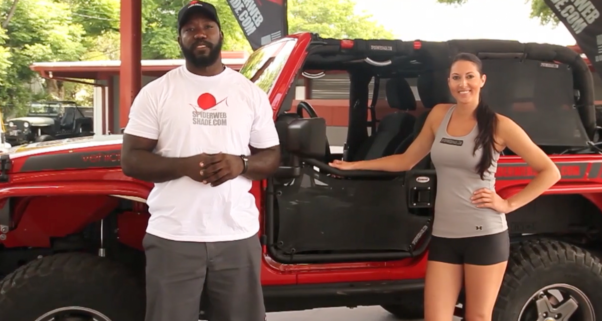 Jeep Wrangler JK 2-Door Front Shade Installation