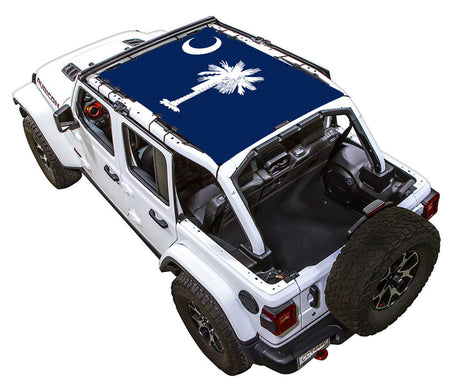 South Carolina State Flag Full-Shade – SPIDERWEBSHADE JLU 4-Door sun shade