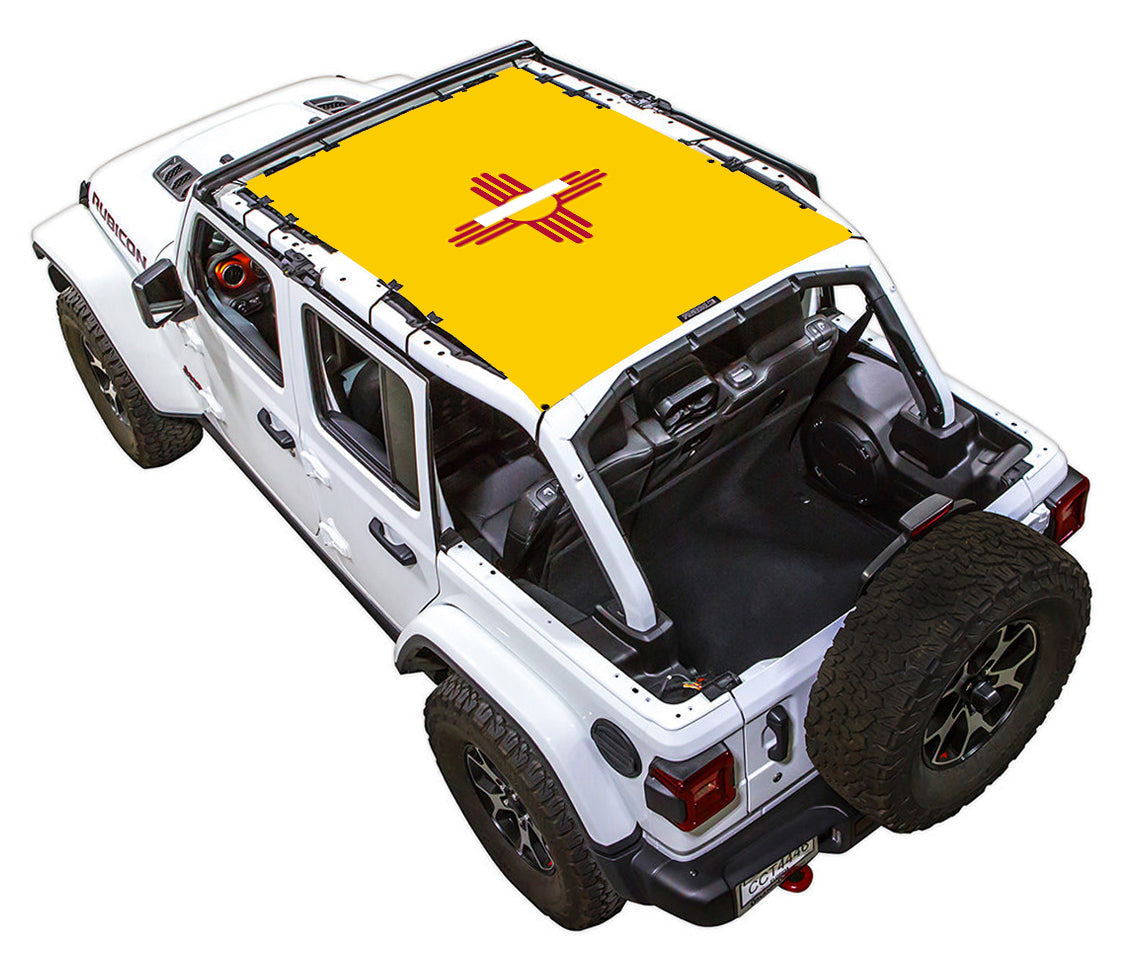 New Mexico State Flag Full-Shade – SPIDERWEBSHADE JLU 4-Door sun shade