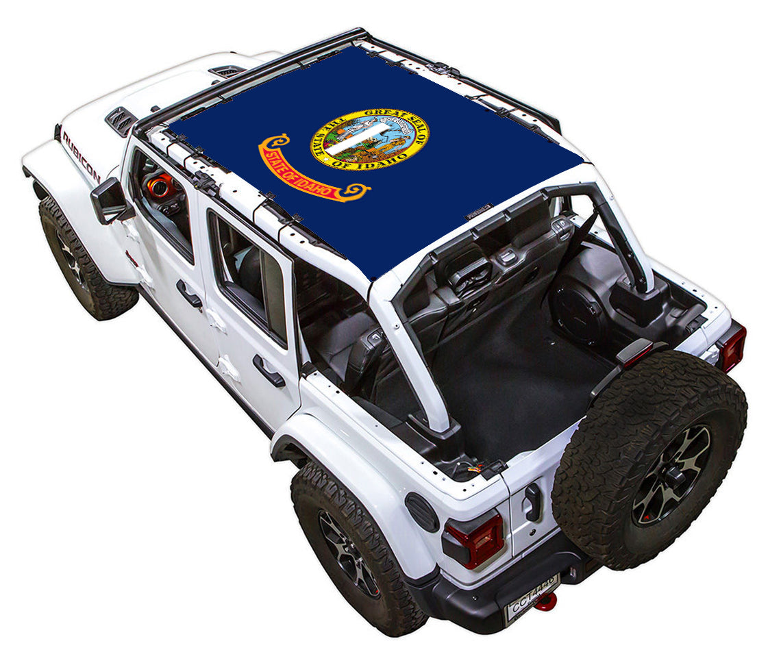 Idaho State Flag Full-Shade – SPIDERWEBSHADE JLU 4-Door sun shade