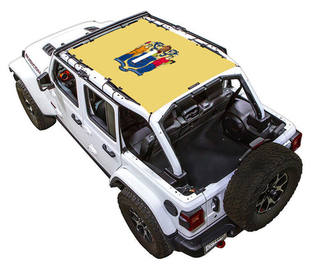New Jersey State Flag Full-Shade – SPIDERWEBSHADE JLU 4-Door sun shade
