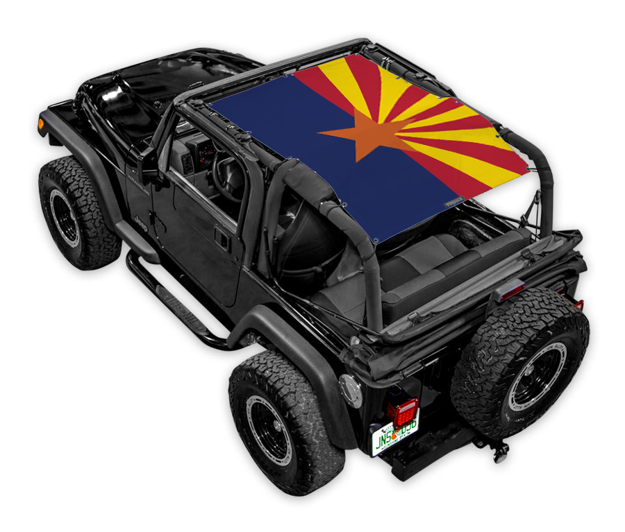 SPIDERWEBSHADE Jeep Wrangler TJ State Flag Arizona 1997–2006
