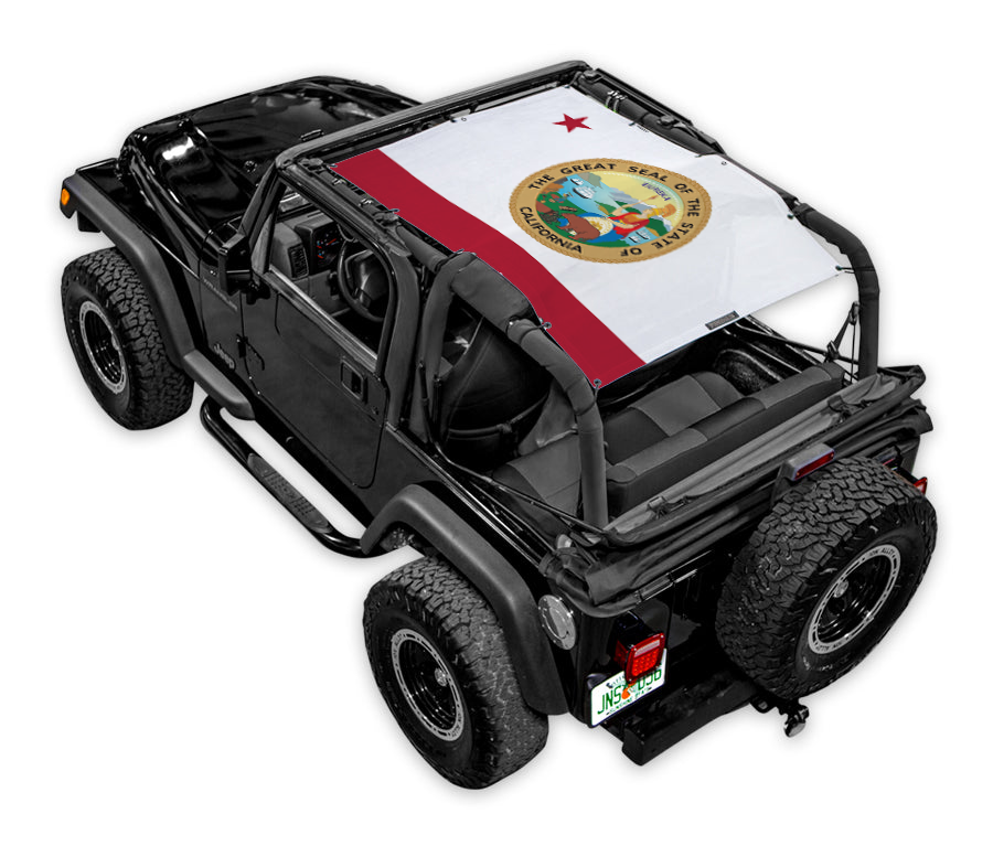 SPIDERWEBSHADE Jeep Wrangler TJ State Flag California 1997–2006