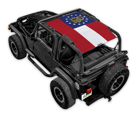 SPIDERWEBSHADE Jeep Wrangler TJ State Flag Georgia 1997–2006