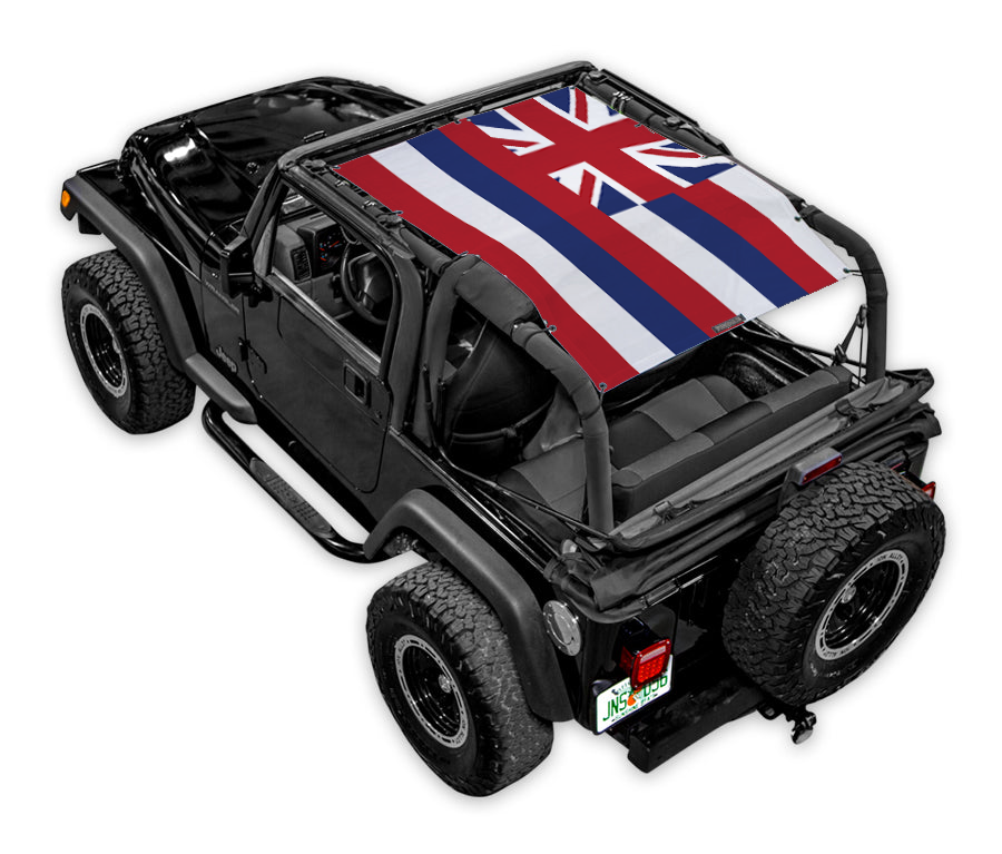 SPIDERWEBSHADE Jeep Wrangler TJ State Flag Hawaii 1997–2006