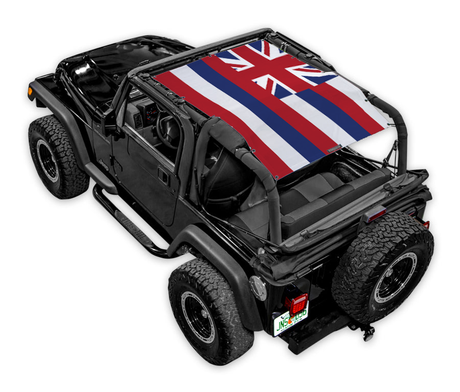 SPIDERWEBSHADE Jeep Wrangler TJ State Flag Hawaii 1997–2006