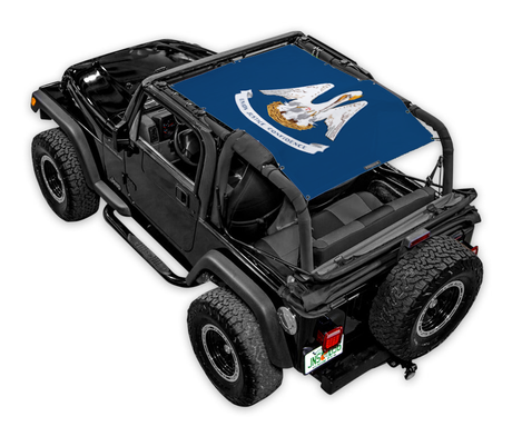 SPIDERWEBSHADE Jeep Wrangler TJ State Flag Louisiana 1997–2006