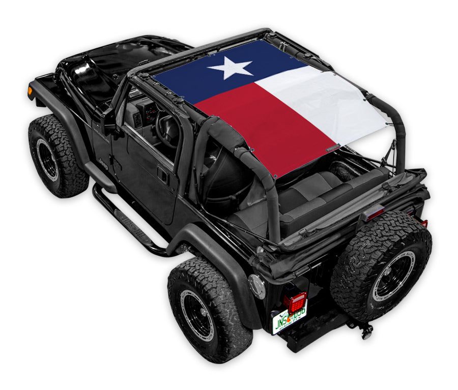 SPIDERWEBSHADE Jeep Wrangler TJ State Flag Texas 1997–2006