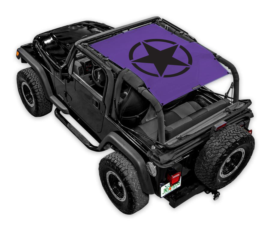 SPIDERWEBSHADE Jeep Wrangler TJ Oscar Mike Solid Purple 1997–2006