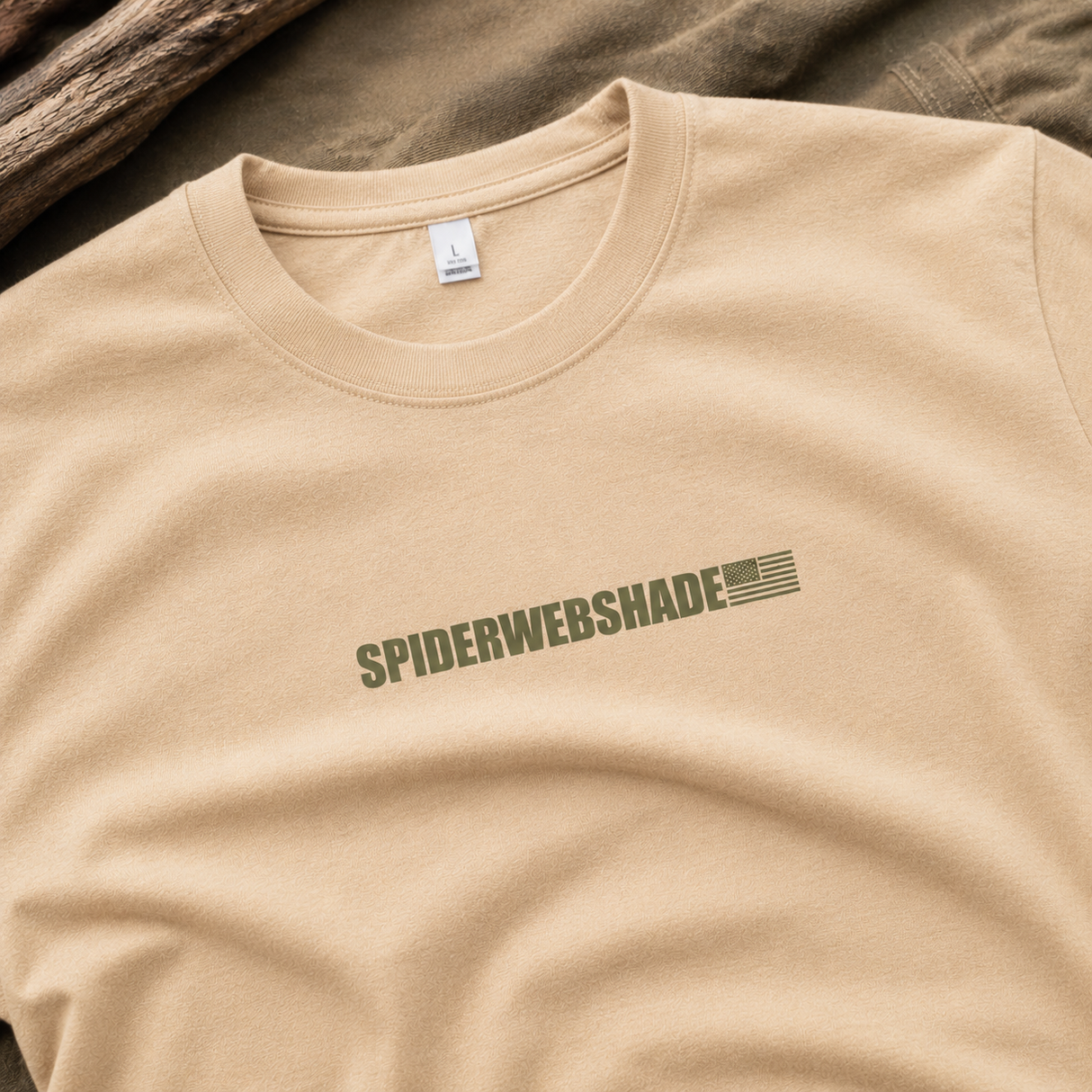 SPIDERWEBSHADE Buy American T-Shirt