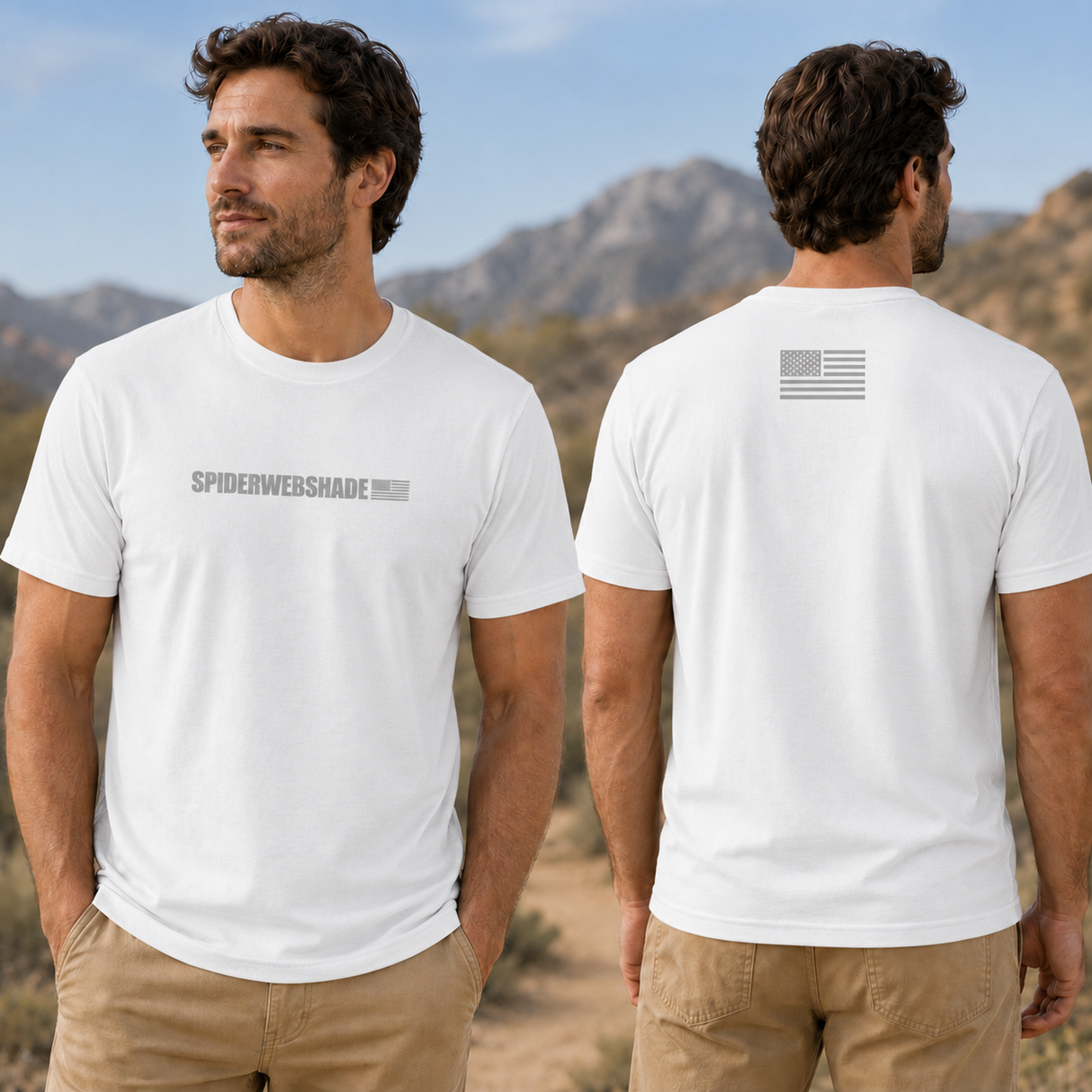 SPIDERWEBSHADE Buy American T-Shirt