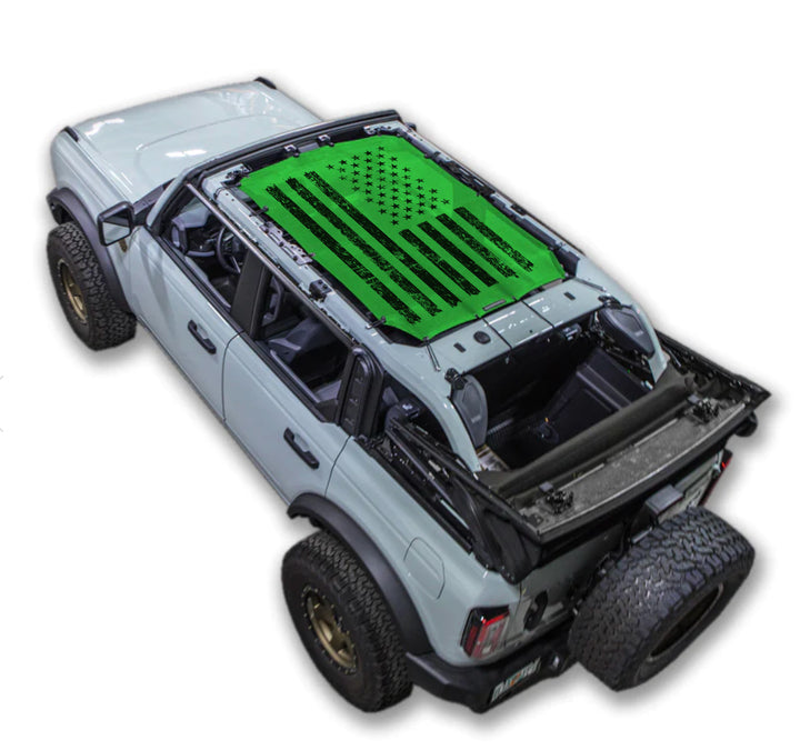 Distressed Tactical Flag_4-Door_Green