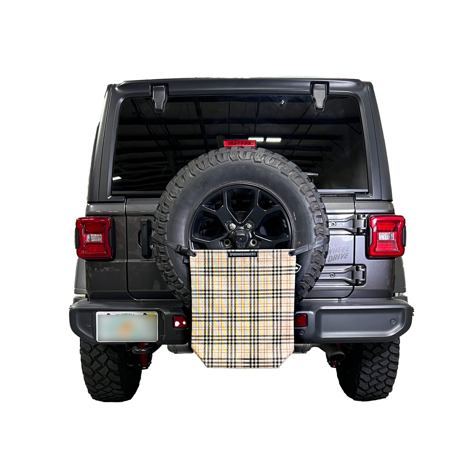Tan Plaid Print Bundle, Beach Bag, Seatbelt Silencers, and GrabBag