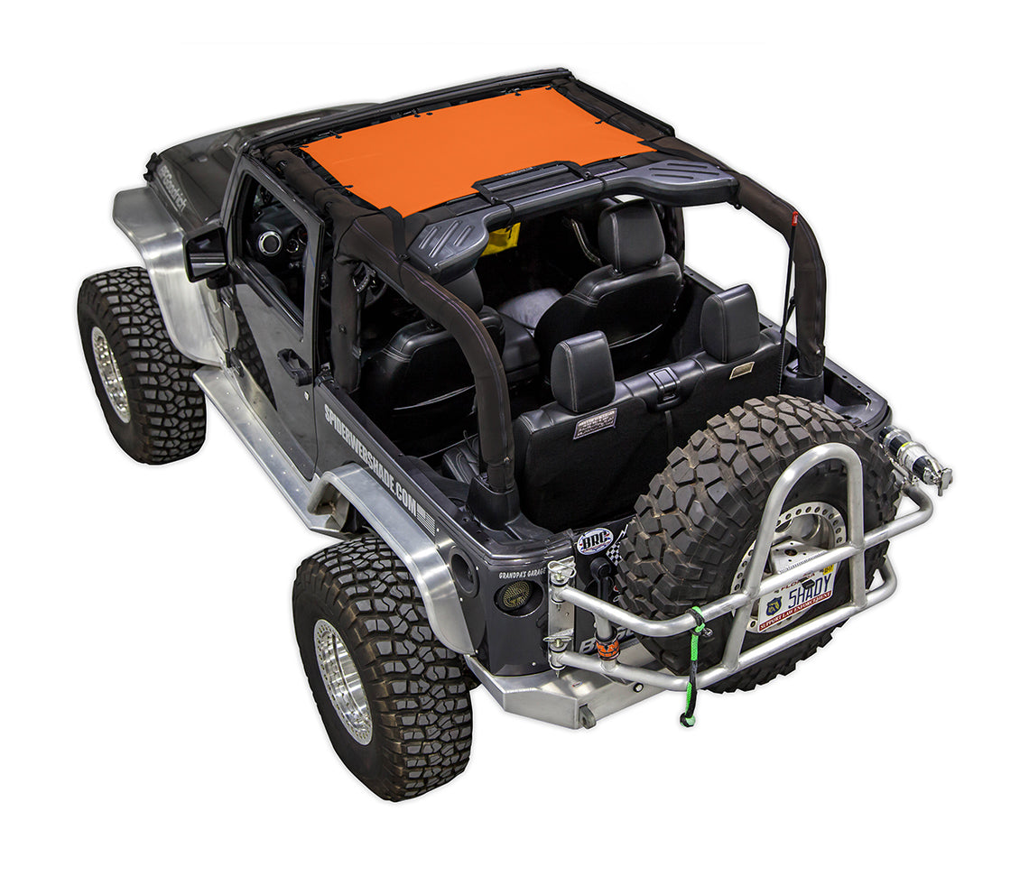 Jeep Wrangler JK JKini-2D Sunshade Mesh Top - SPIDERWEBSHADE