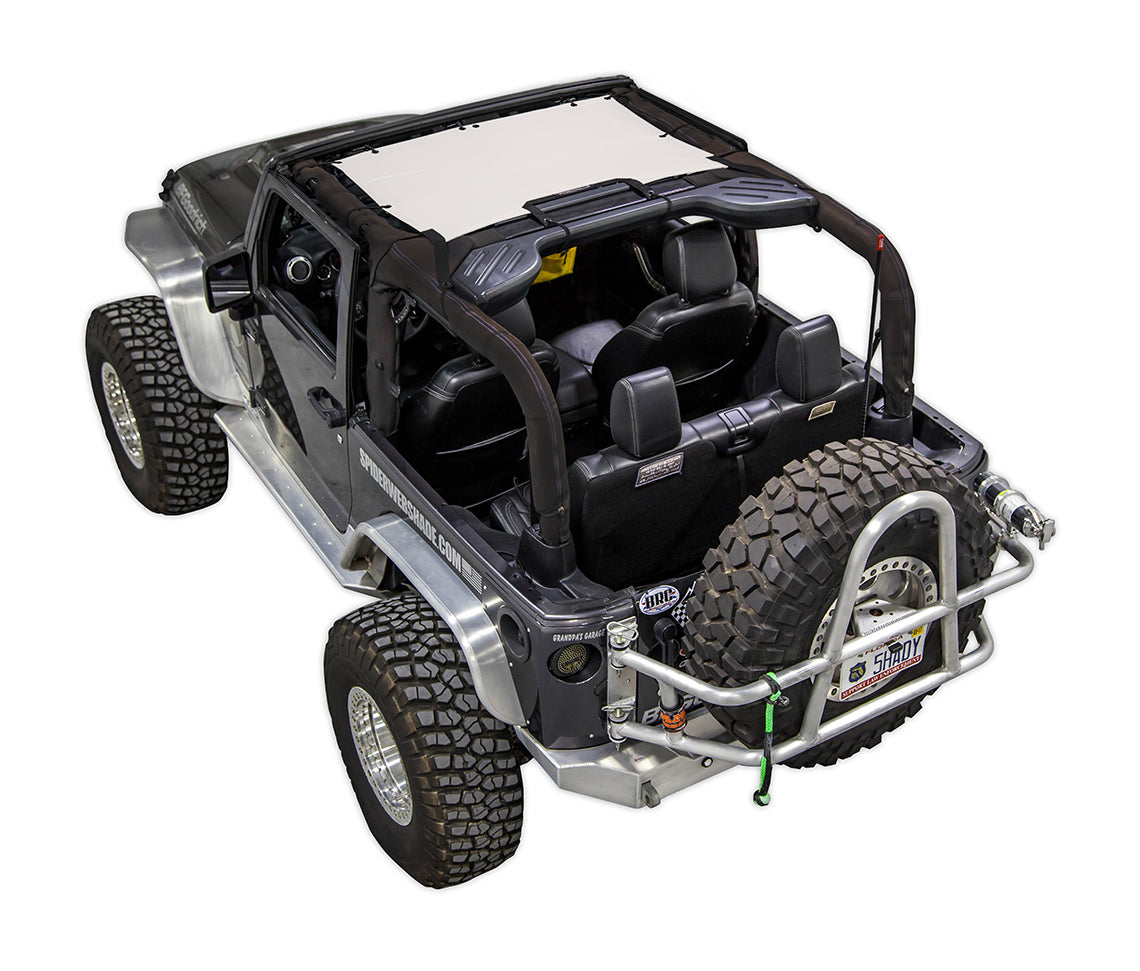 Jeep Wrangler JK JKini-2D Sunshade Mesh Top - SPIDERWEBSHADE