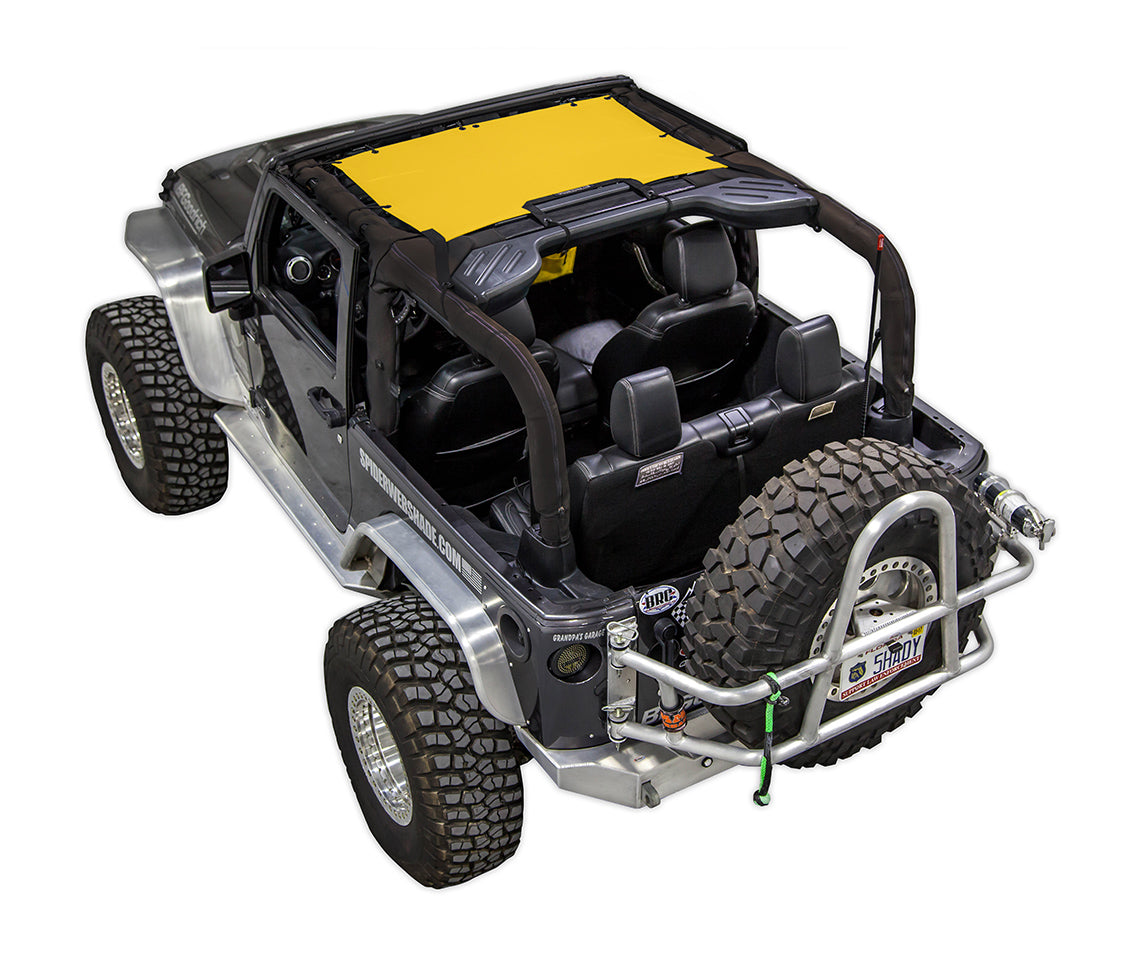 Jeep Wrangler JK JKini-2D Sunshade Mesh Top - SPIDERWEBSHADE