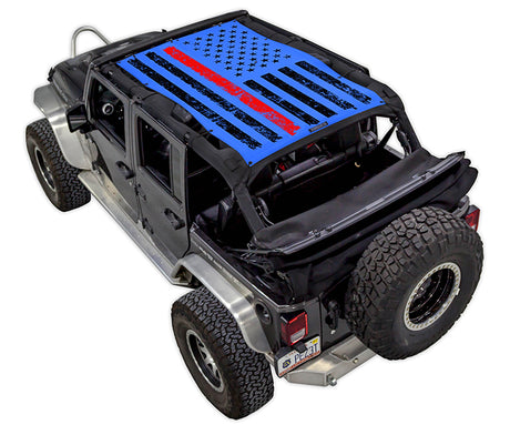 JK-4D Tactical Flag Distressed Thin Red Line