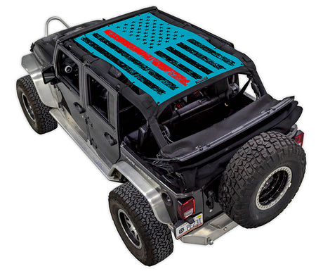 JK-4D Tactical Flag Distressed Thin Red Line