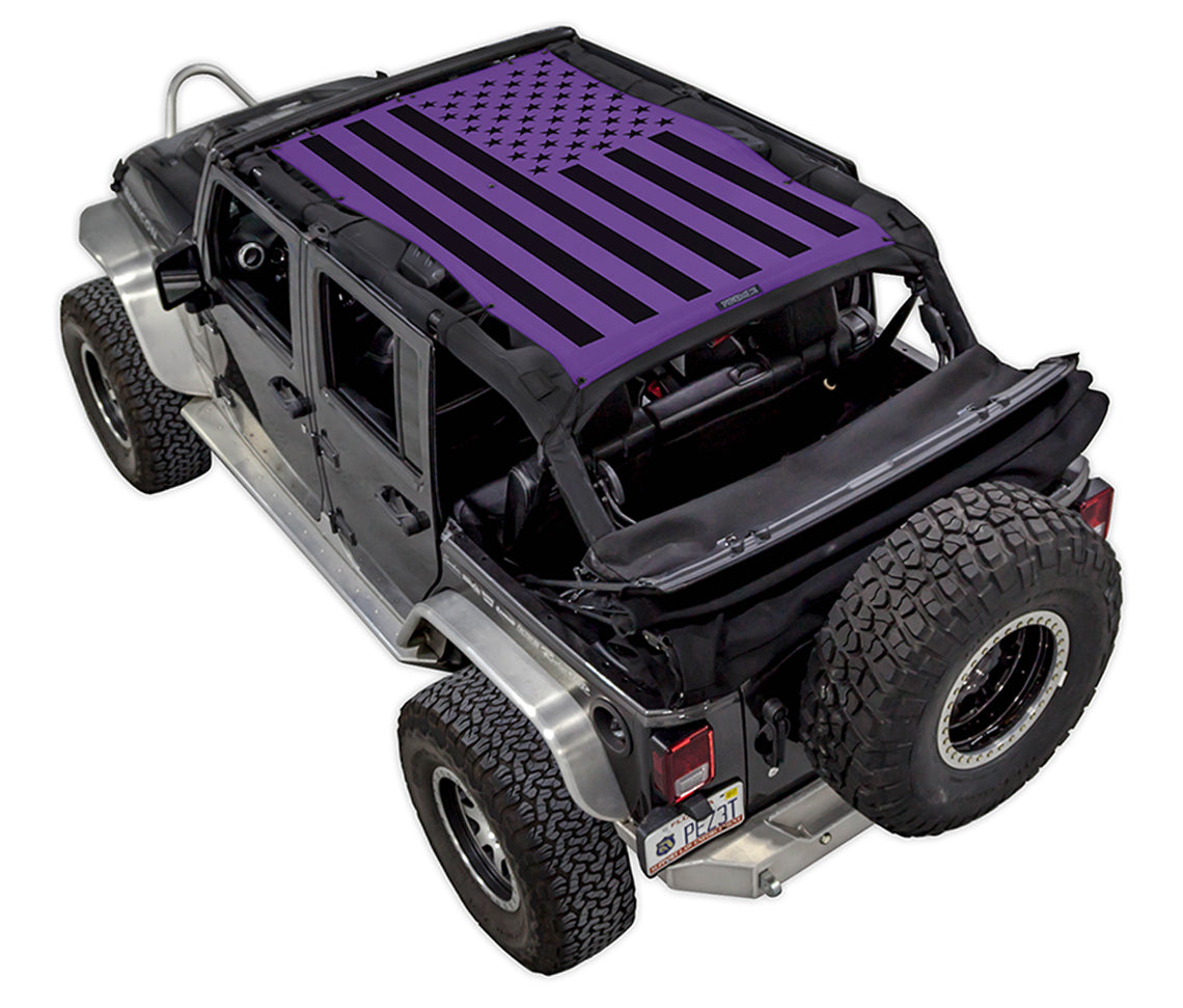 Jeep Wrangler JKU JK4D Tactical Flag Solid - SPIDERWEBSHADE