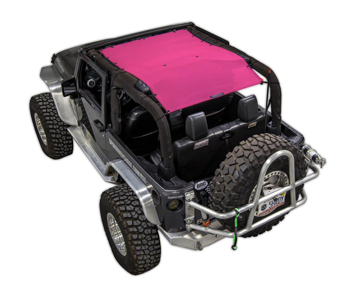 表札☆sunシリーズ3D wave +カラー150☆ Jeep Wrangler JK Sunshade Mesh Top JK2D - SPIDERWEBSHADE