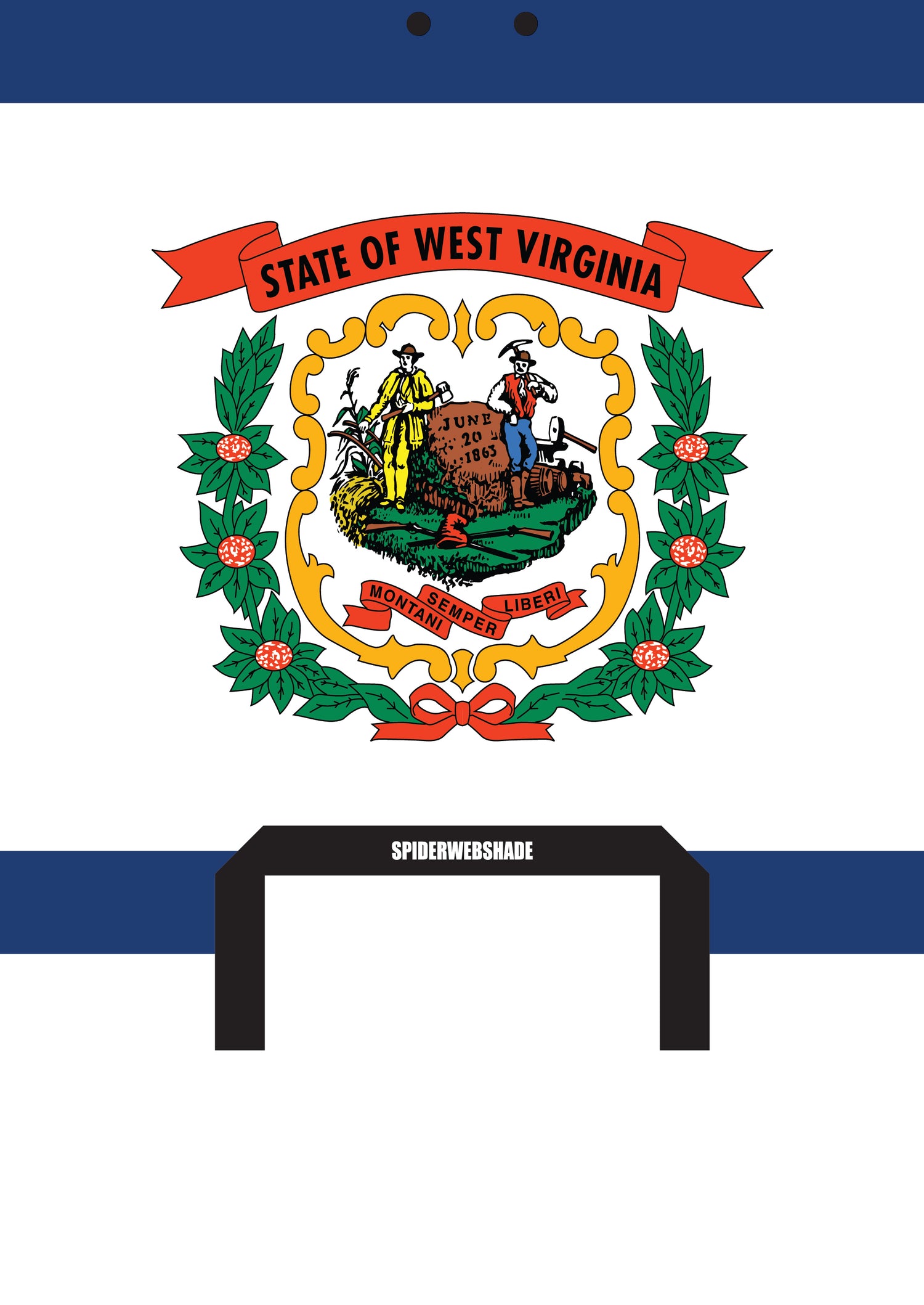 JKINI 2D/4D PRINTED STATE FLAGS