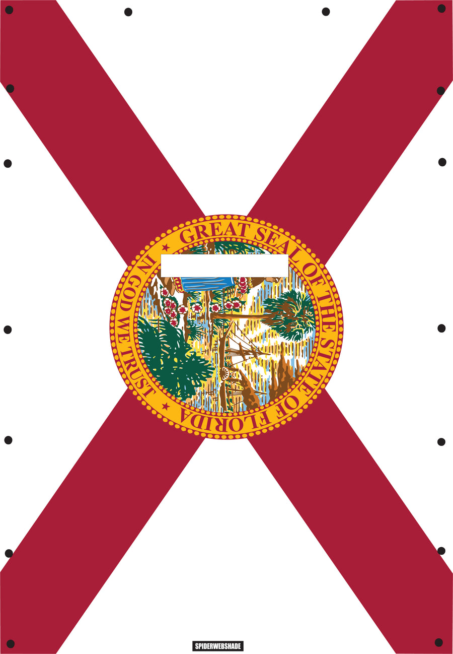 JL4D Printed Florida flag SPIDERWEBSHADE shadetop design