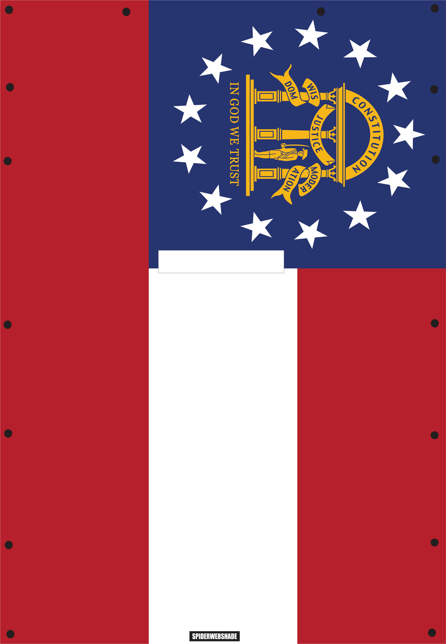JL4D Printed Georgia flag SPIDERWEBSHADE shadetop design
