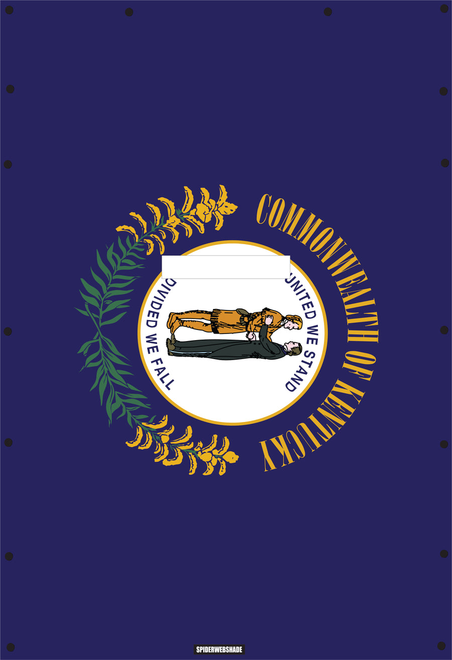 JL4D Printed Kentucky flag SPIDERWEBSHADE shadetop design