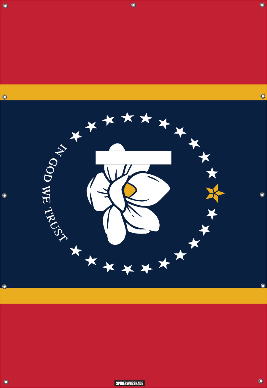 JL4D Printed Mississippi flag SPIDERWEBSHADE shadetop design