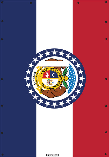 JL4D Printed Missouri flag SPIDERWEBSHADE shadetop design