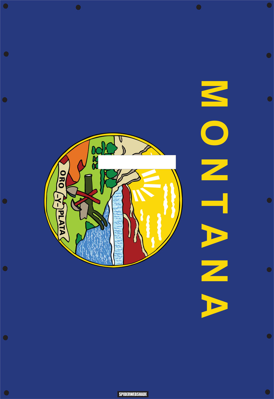 JL4D Printed Montana flag SPIDERWEBSHADE shadetop design