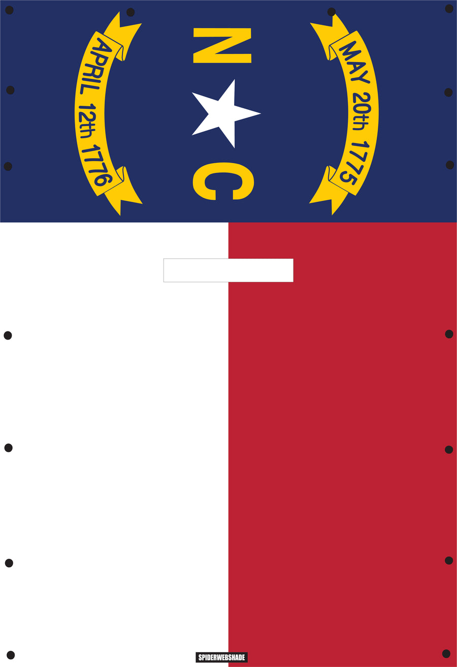 JL4D Printed North Carolina flag SPIDERWEBSHADE shadetop design