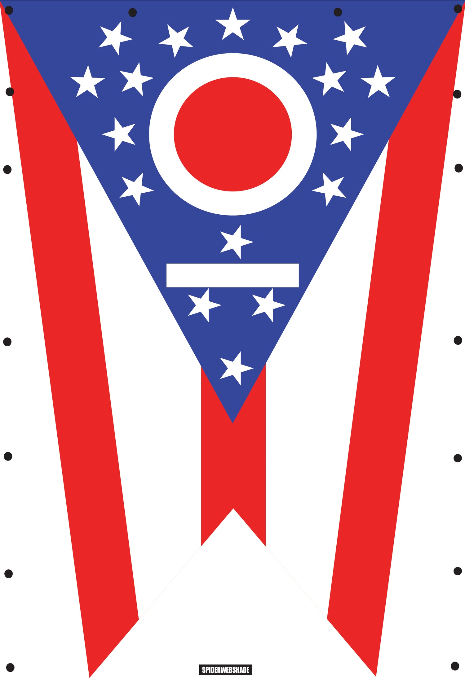 JL4D Printed Ohio flag SPIDERWEBSHADE shadetop design