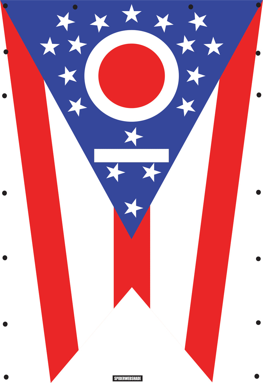 JL4D Printed Ohio flag SPIDERWEBSHADE shadetop design