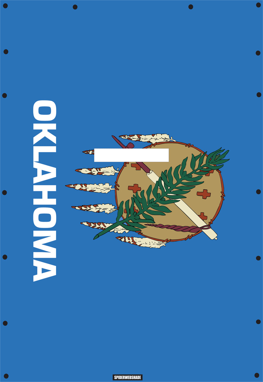 JL4D Printed Oklahoma flag SPIDERWEBSHADE shadetop design