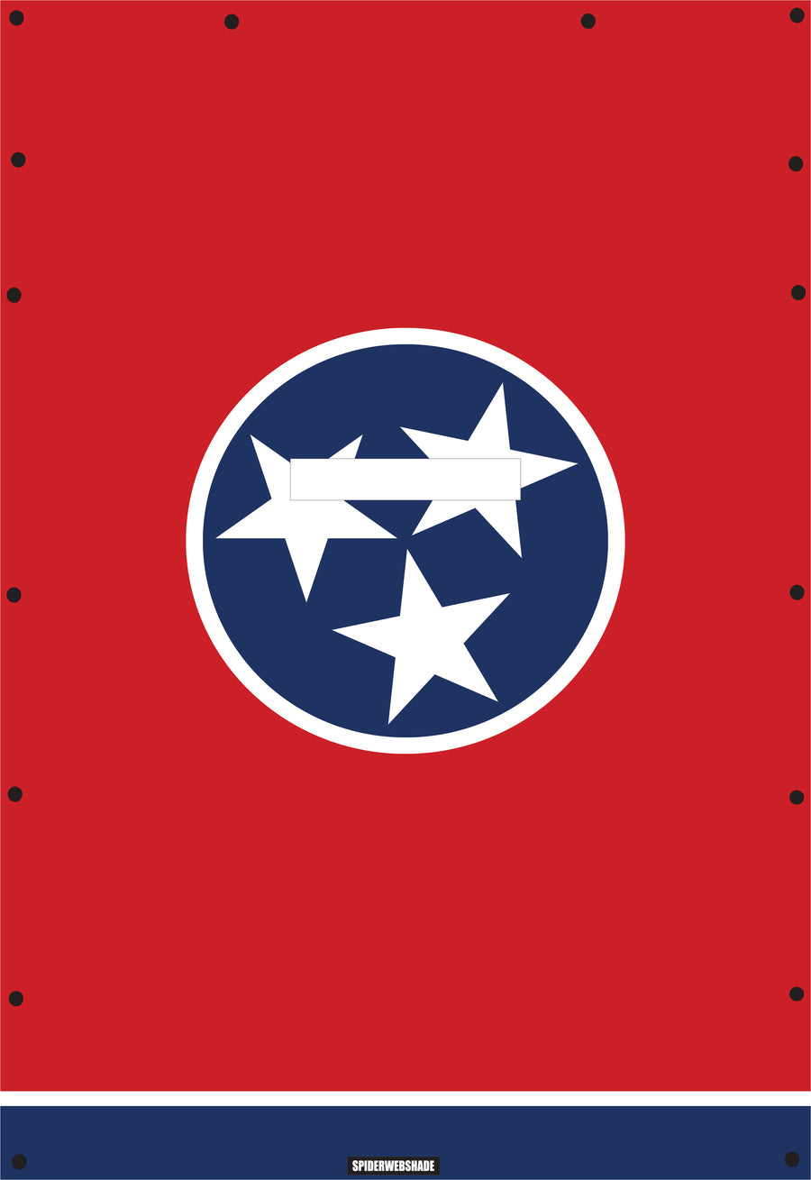 JL4D Printed Tennessee flag SPIDERWEBSHADE shadetop design